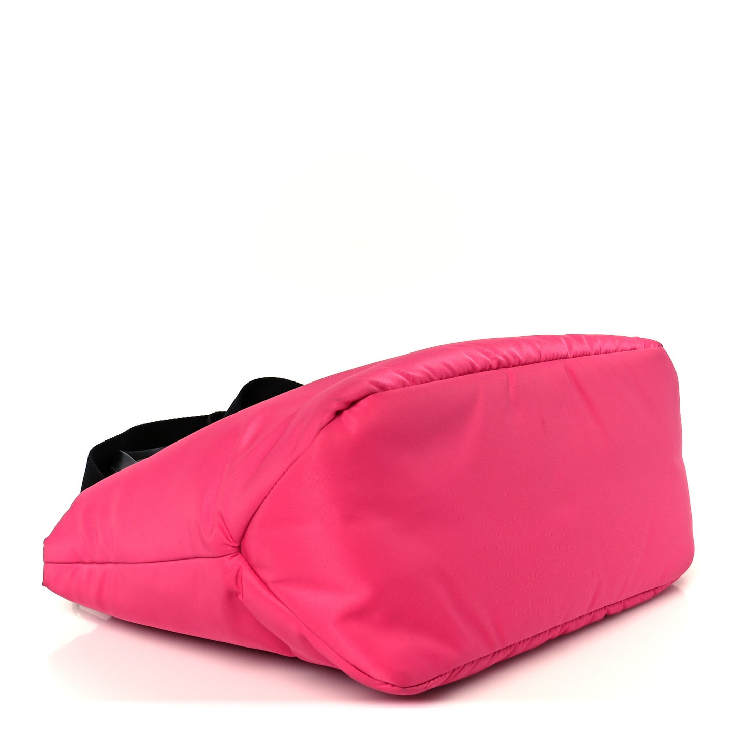 Tessuto Nylon Soft Padded Shopping Tote Fuxia
