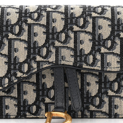 Christian Dior Oblique Saddle Belt Bag Blue 8 of 11