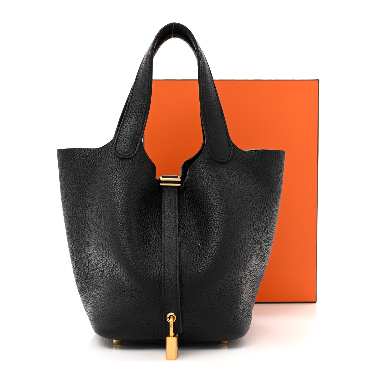 Hermes Taurillon Clemence Picotin Lock 18 PM Black 12 of 12