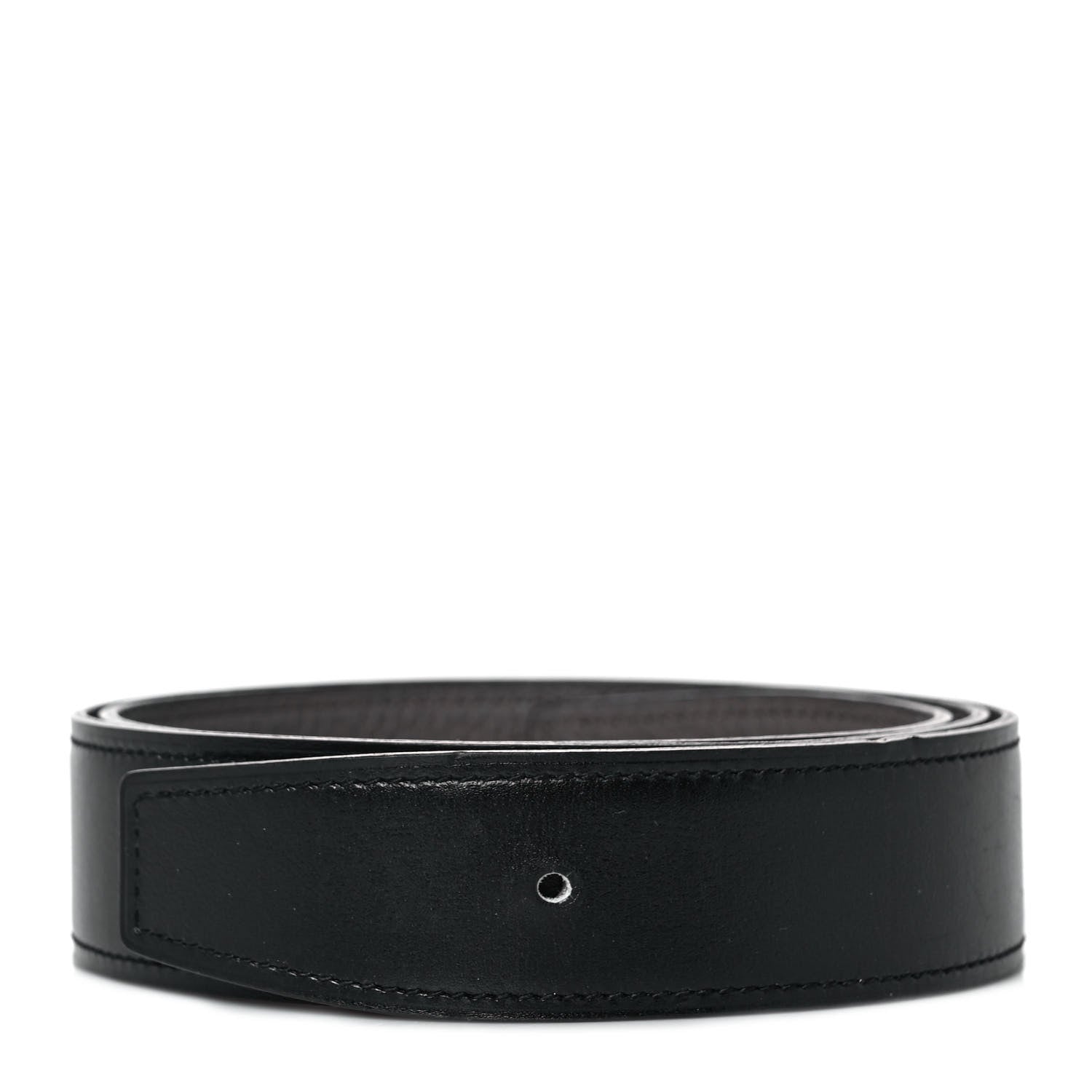 Hermes Box Togo 32mm Belt Strap 80 Black Etain 1 of 5