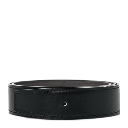 Hermes Box Togo 32mm Belt Strap 80 Black Etain 1 of 5