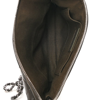 Chanel Lambskin Quilted Crossbody Dark Khaki 5 of 14
