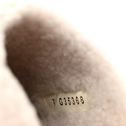 Chanel Suede Shearling CC Clogs 40 Beige 9 of 10