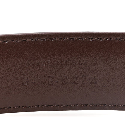 Celine Box Calfskin Medium 25mm Triomphe Belt 75 30 Chestnut 4 of 6