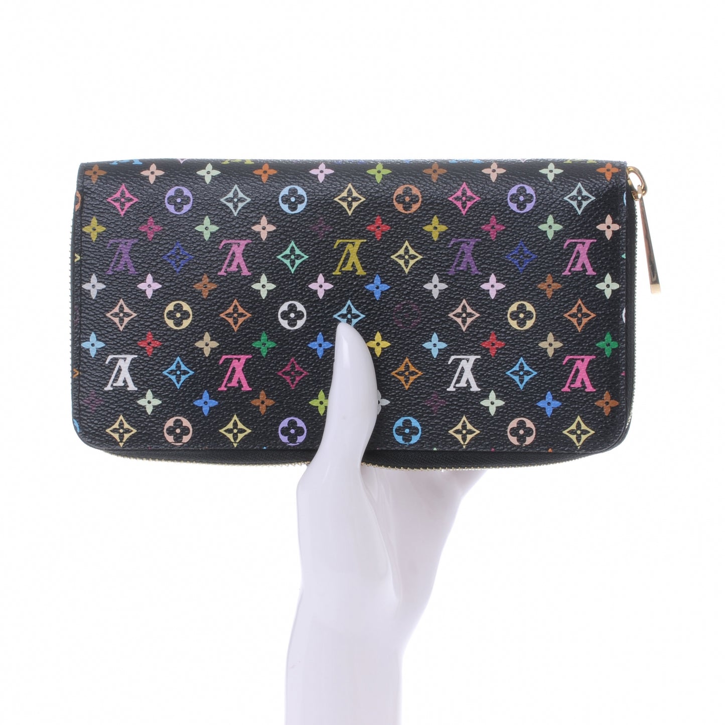 Monogram Multicolor Zippy Wallet Black Grenade