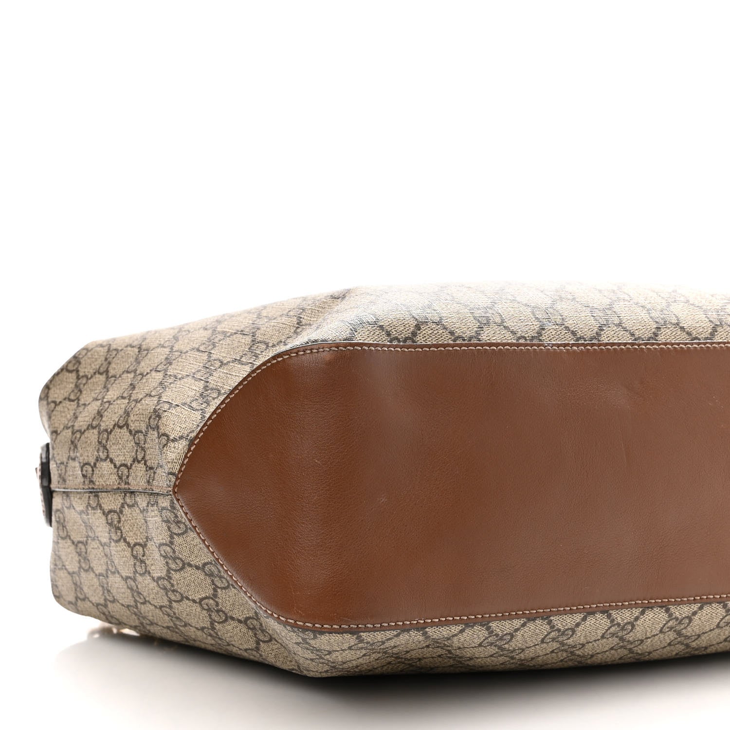 Gucci GG Supreme Monogram Large Linea A Hobo Light Brown 8 of 11