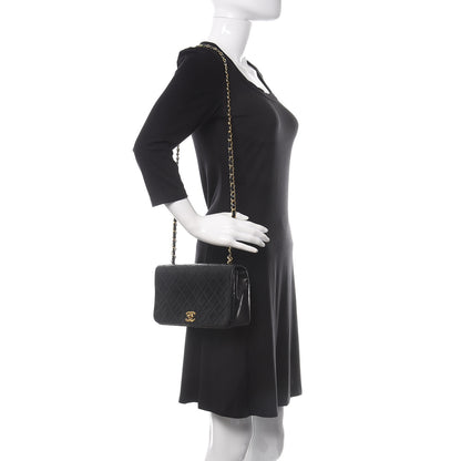 Chanel Lambskin Quilted Small Single Flap Bag Black 2 of 11