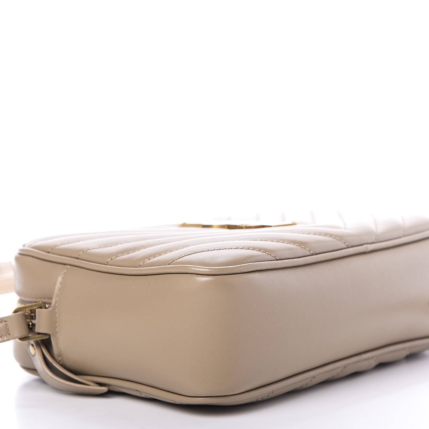 Saint Laurent Calfskin Matelasse Monogram Lou Camera Bag Dark Latte 6 of 9