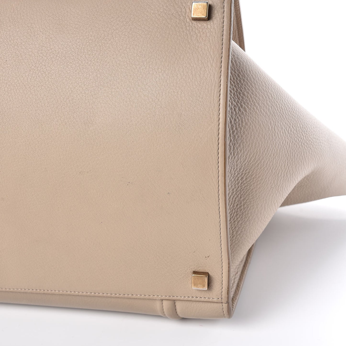Supple Calfskin Medium Phantom Luggage Beige