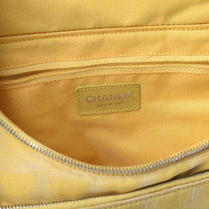 Chanel Nylon Travel Backpack Yellow 5 of 11