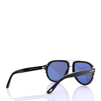 Tom Ford Geoffrey Aviator Sunglasses TF0779 Black Blue 4 of 7