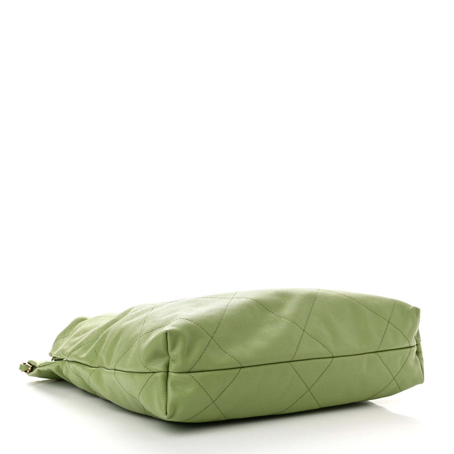 Shiny Caviar Quilted Small Chanel 22 Green