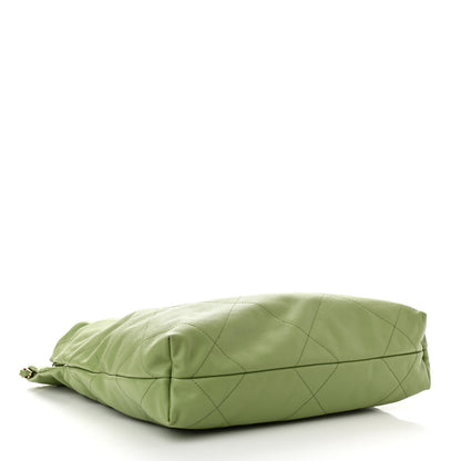 Chanel Shiny Caviar Quilted Small Chanel 22 Green 5 of 11