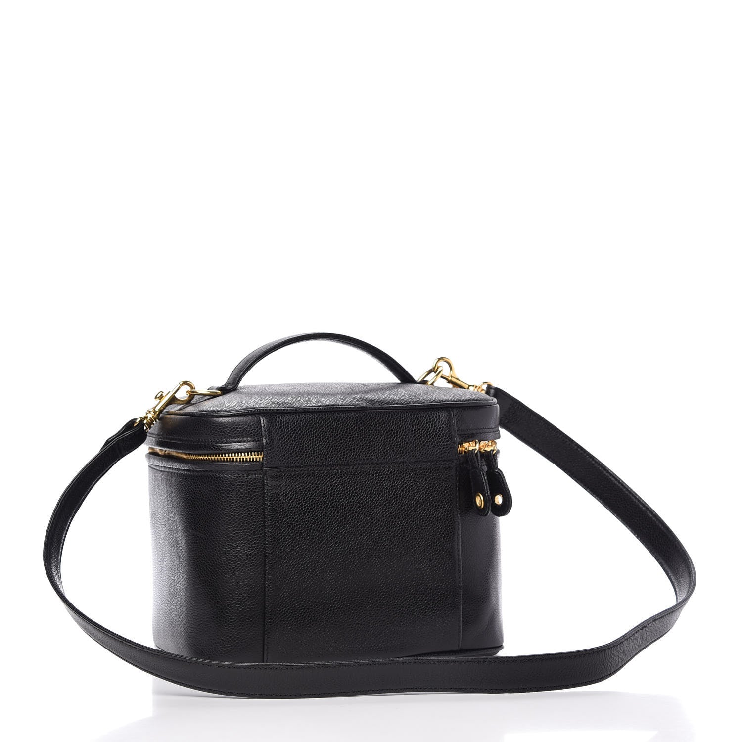Chanel Caviar CC Vanity Train Case Black 3 of 10