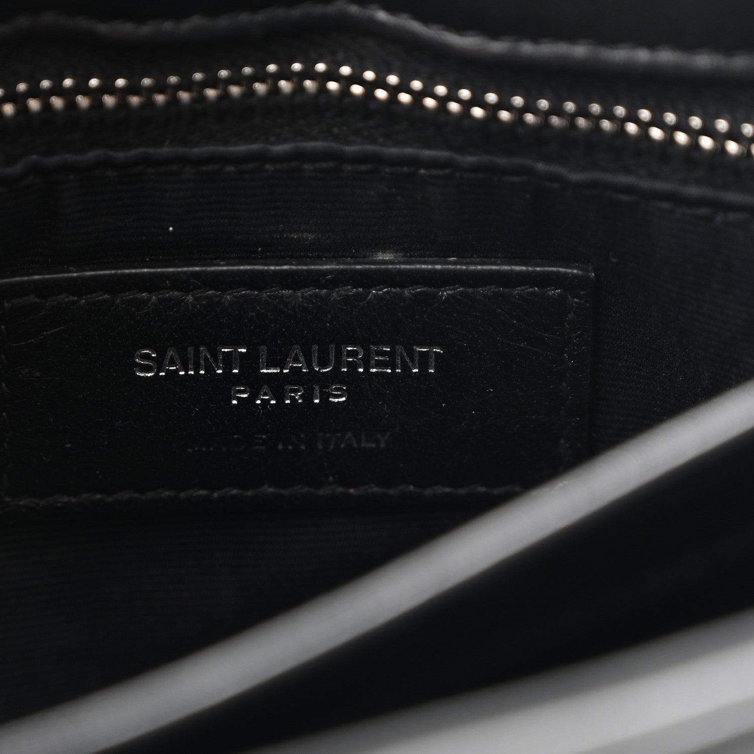 Saint Laurent Calfskin Y Quilted Monogram Toy Loulou Crossbody Bag Black 7 of 13