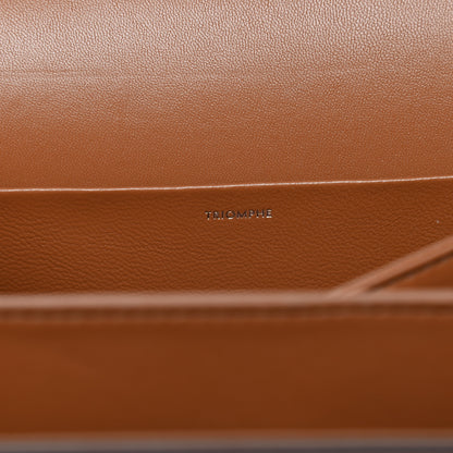 Celine Textile Natural Calfskin Large Triomphe Tan White 9 of 12