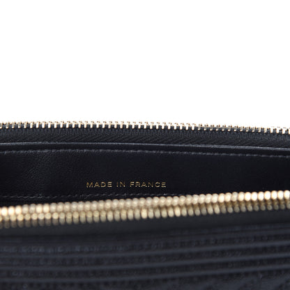 Chanel Caviar Chevron Small Boy Clutch With Chain Black 9 of 12