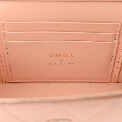 Chanel Caviar Quilted Small Vanity Case With Chain Light Beige 6 of 11