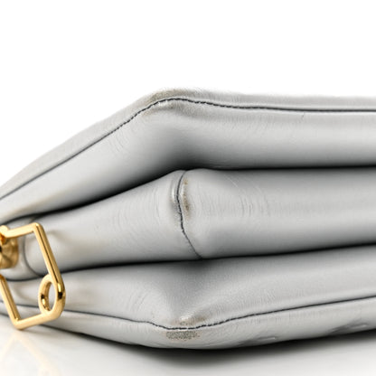 Louis Vuitton Lambskin Embossed Monogram Coussin BB Silver 9 of 10