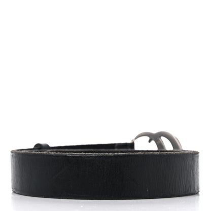 Gucci Faded Calfskin Double G 30mm Belt 85 34 Black 2 of 7