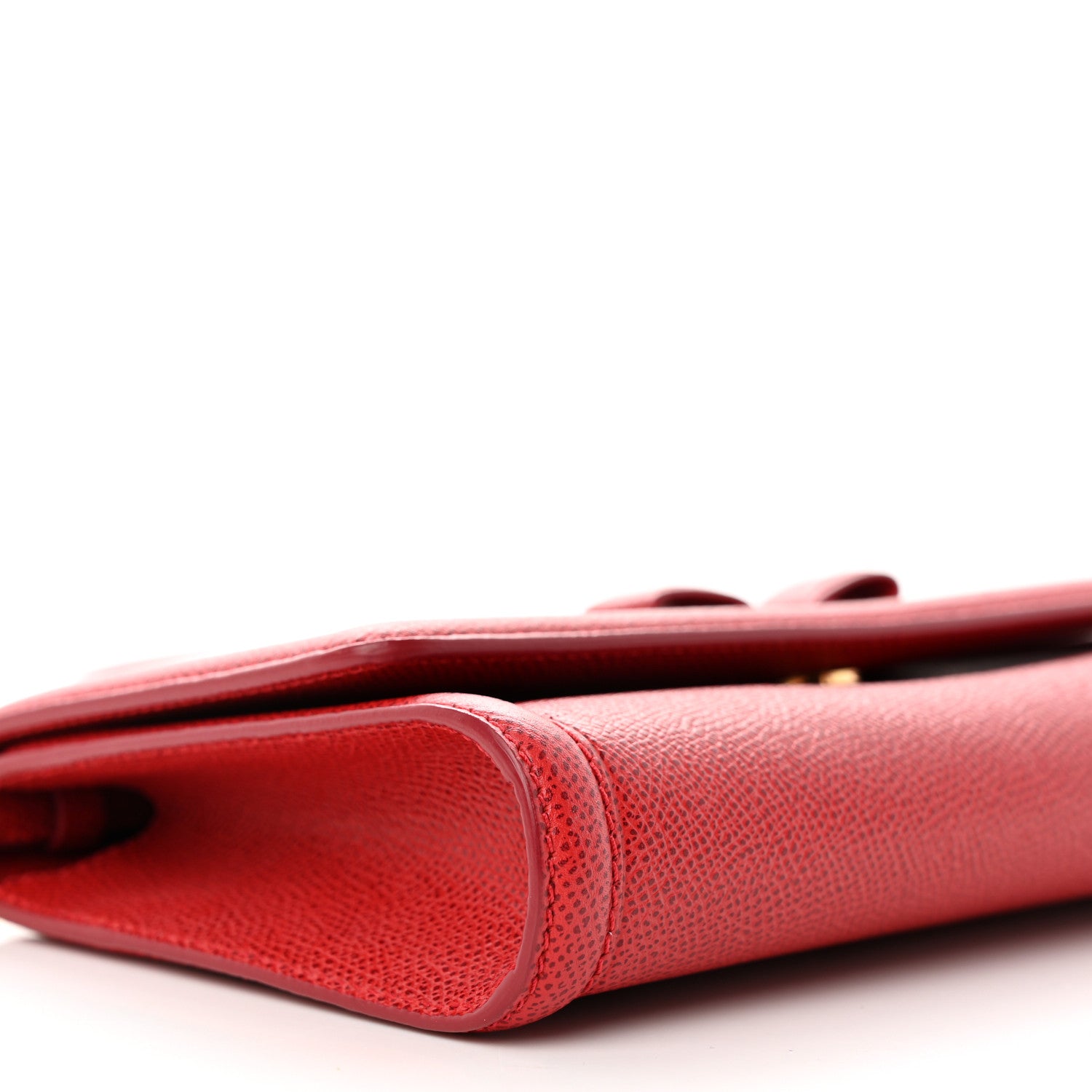 Salvatore Ferragamo Hammered Calfskin Vara Bow Minibag Red 8 of 11