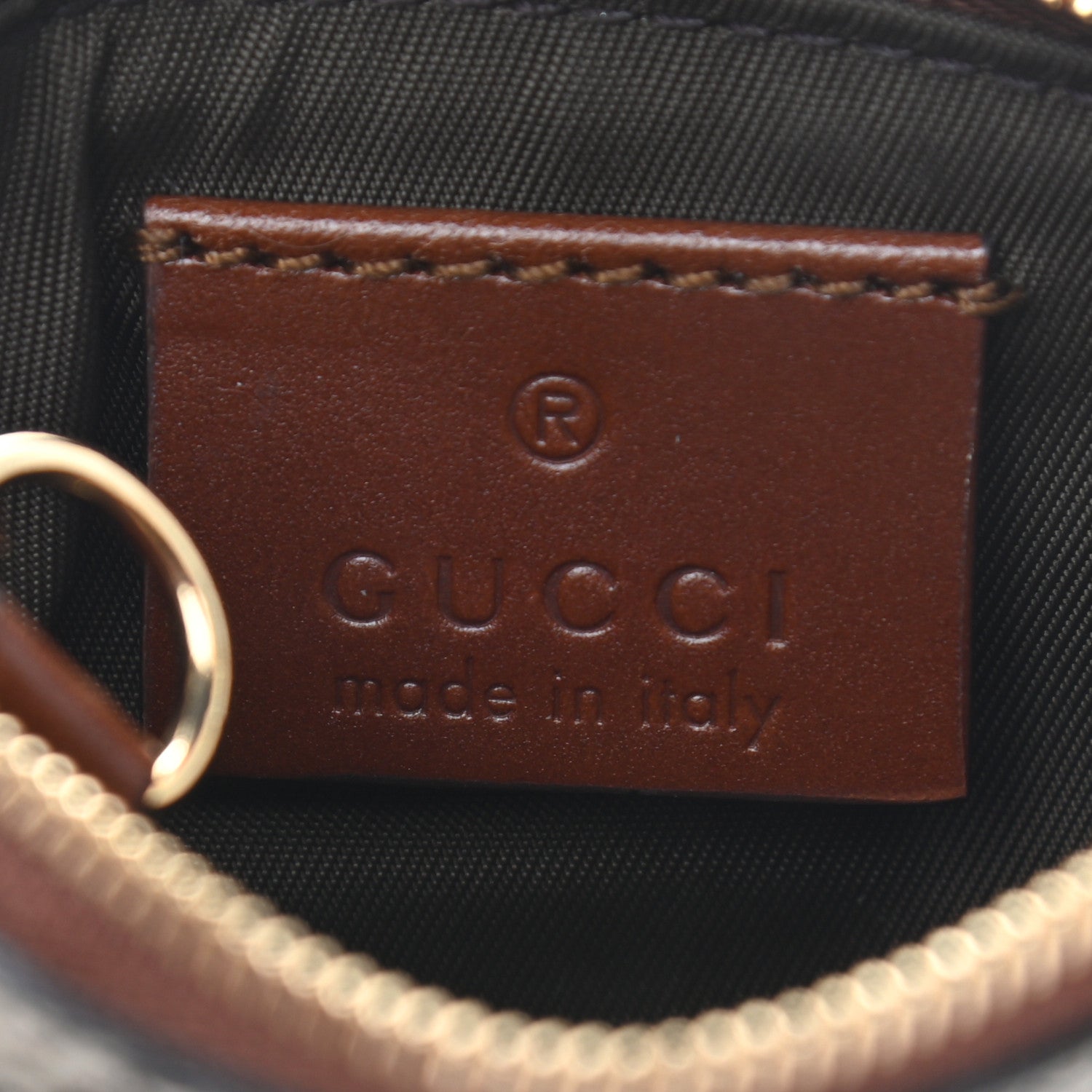 Gucci GG Supreme Monogram Key Case Brown 6 of 9