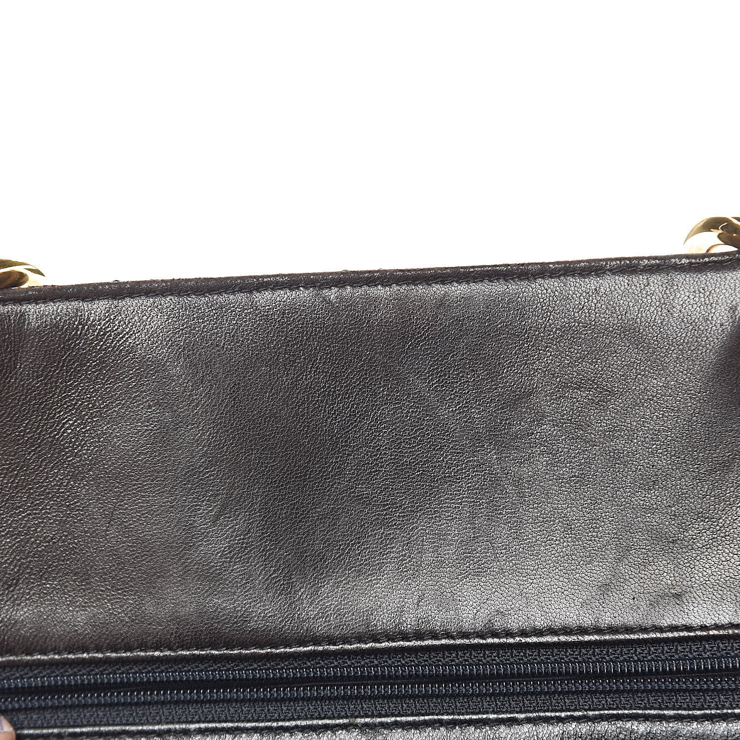 Chanel Patent Quilted Grand Shopping Tote GST Black 9 of 25