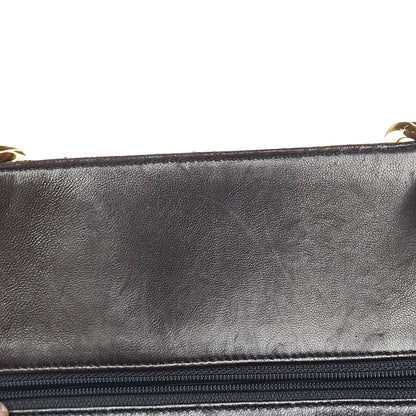 Chanel Patent Quilted Grand Shopping Tote GST Black 9 of 25