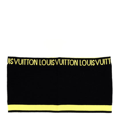 Louis Vuitton Wool Gravity Snood Scarf Black Jaune 1 of 5