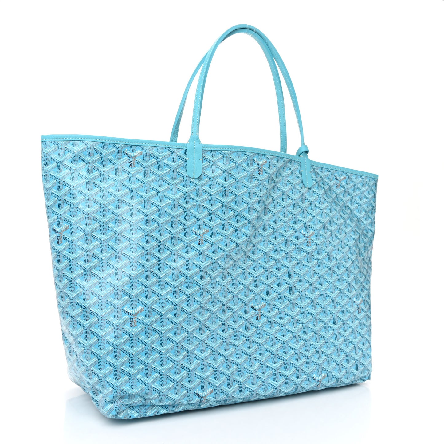 Goyardine Saint Louis GM Balise Beach Towel Set Turquoise