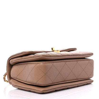 Chanel Caviar Quilted Mini Coco First Flap Beige 4 of 11