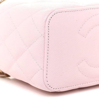 Chanel Caviar Quilted Small Vanity Case With Chain Light Pink 9 of 13