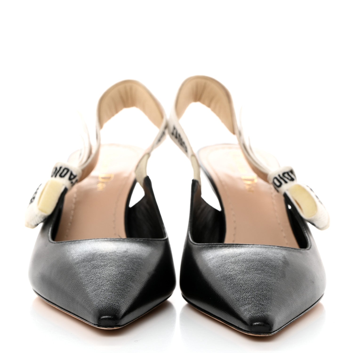 Christian Dior Lambskin Ribbon J'Adior Slingback 65mm Pumps 38 Black 2 of 8