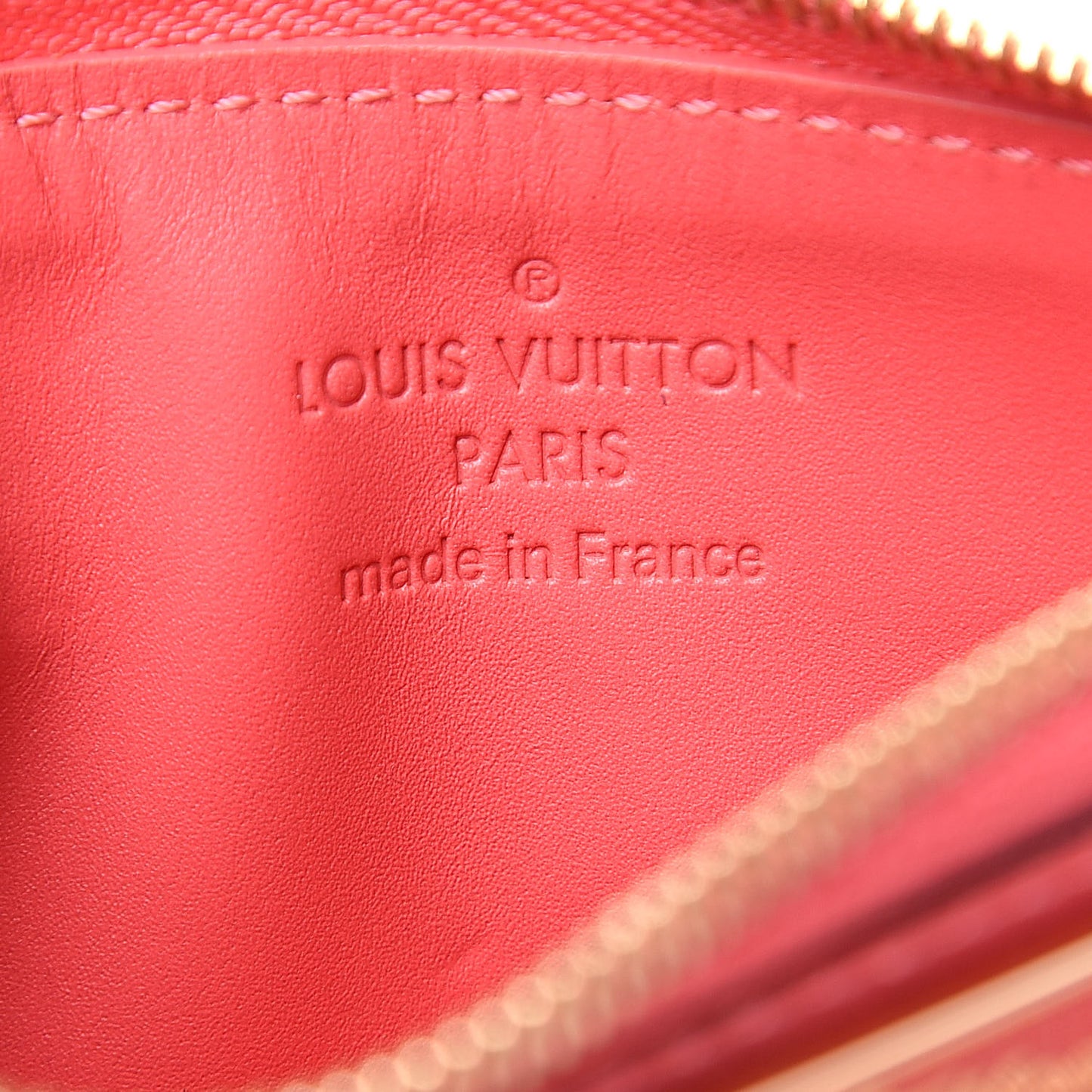 Vernis Key Pouch Rose Litchi