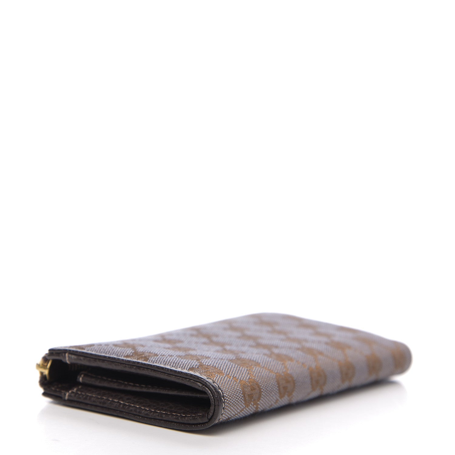 Gucci Metallic Monogram Zip Around Wallet Brown 3 of 6