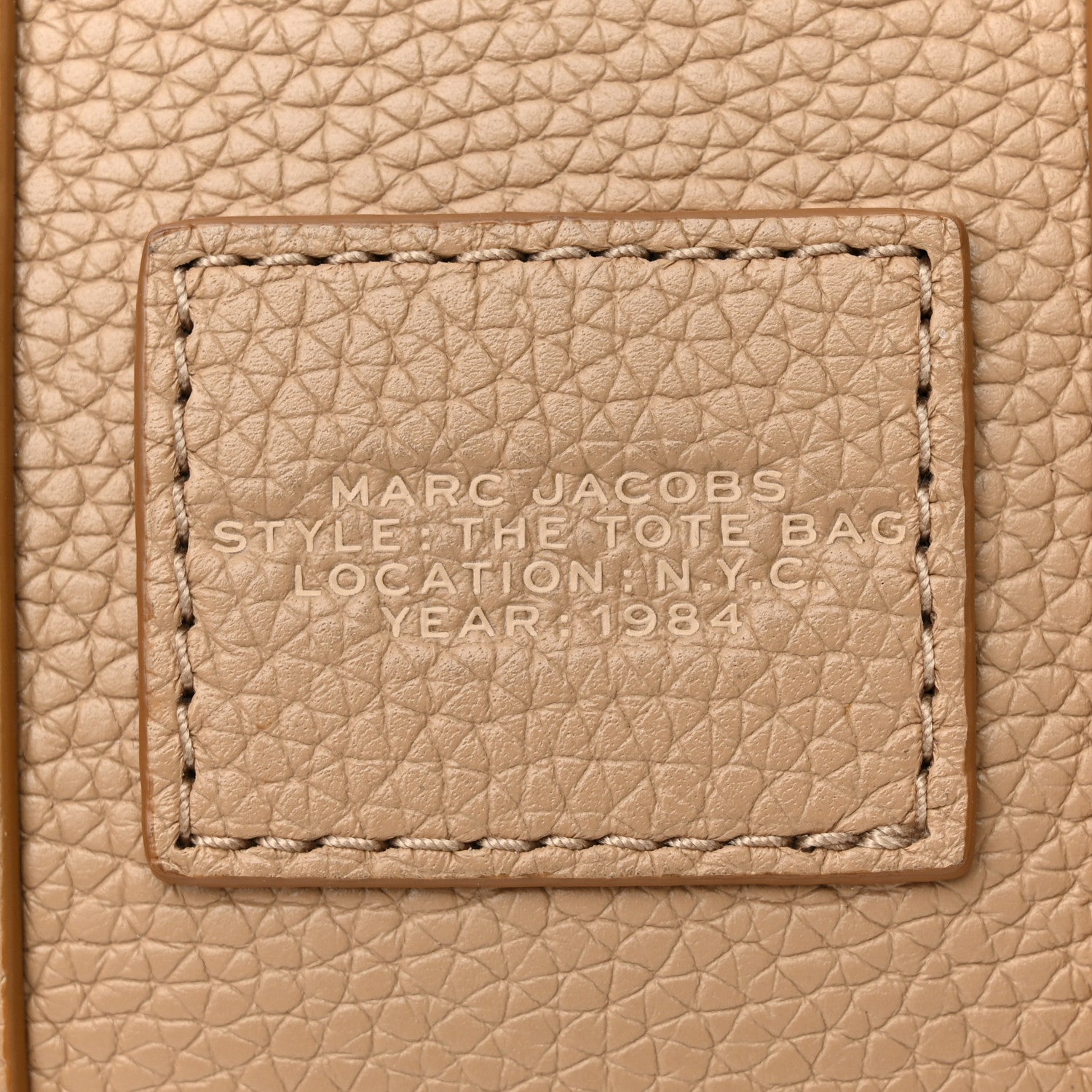 Marc Jacobs Grained Calfskin Micro The Tote Bag Camel 6 of 11