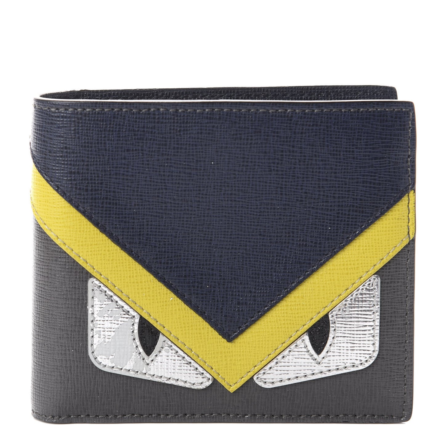 Vitello Elite Monster Eyes Wallet Asphalt Multicolor
