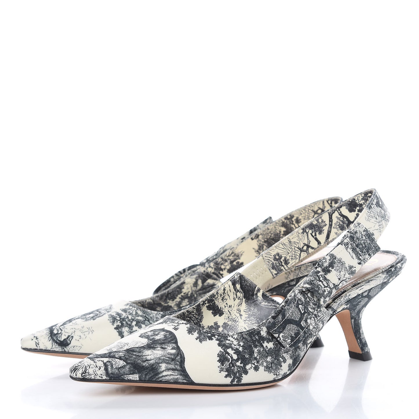 Toile De Jouy Sweet D Slingback Pumps 36 Off White