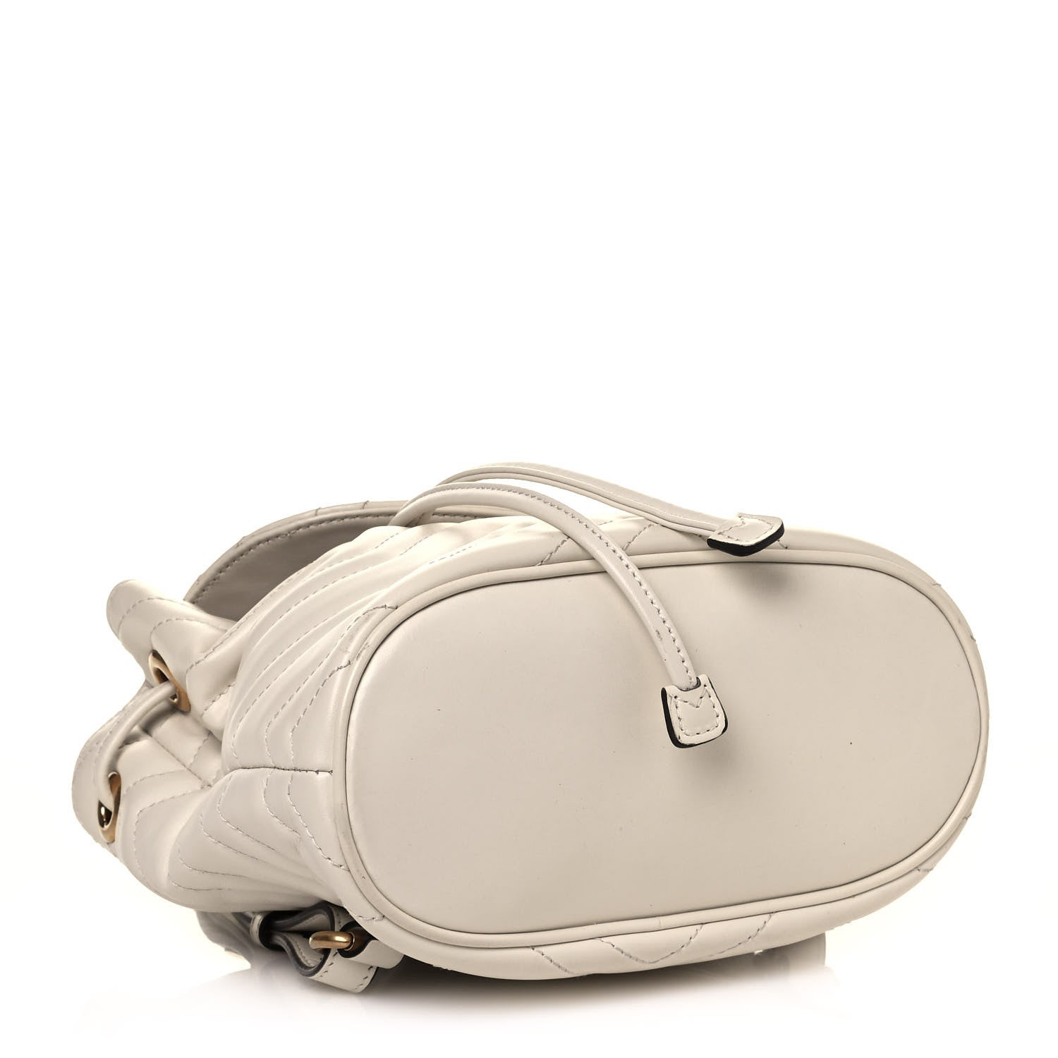 Gucci Calfskin Matelasse GG Marmont Flap Backpack White 4 of 13