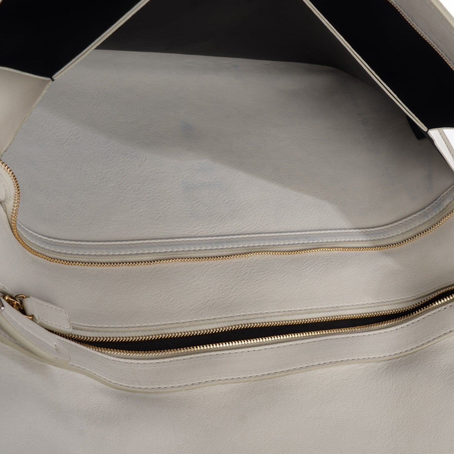 Celine Calfskin Large Clasp Shoulder Bag White 6 of 11