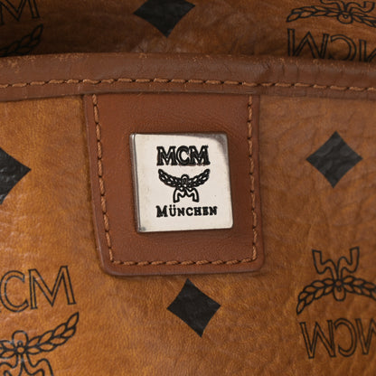 MCM Visetos Shopping Tote Cognac 6 of 8
