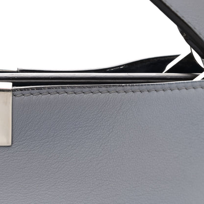 Fendi Vitello Tahiti Burro Large Peekaboo Iconic Essentially Satchel Ardesia Dark Blue 11 of 12