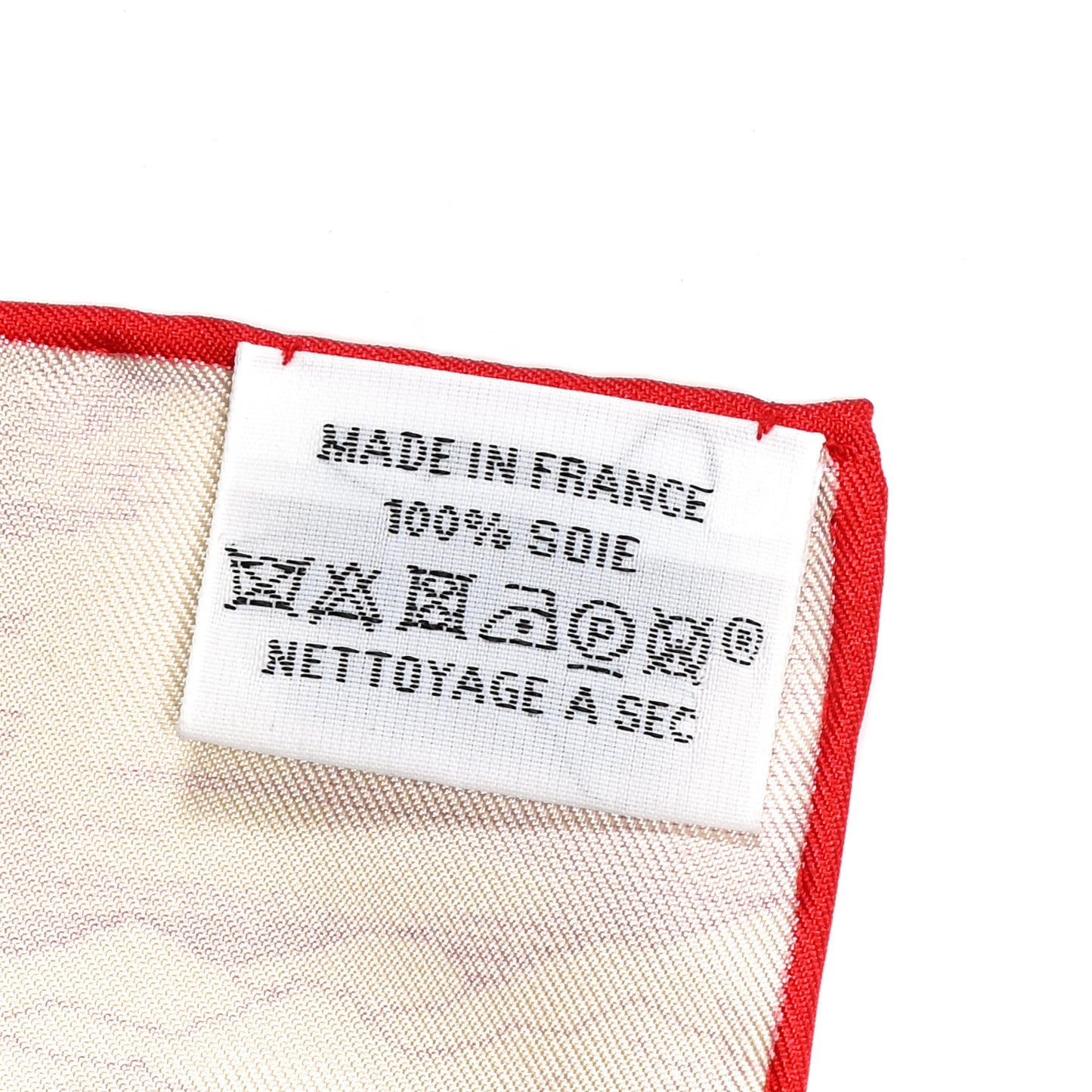 Silk La Cite Cavaliere Scarf 90 Ciel Creme Rouge