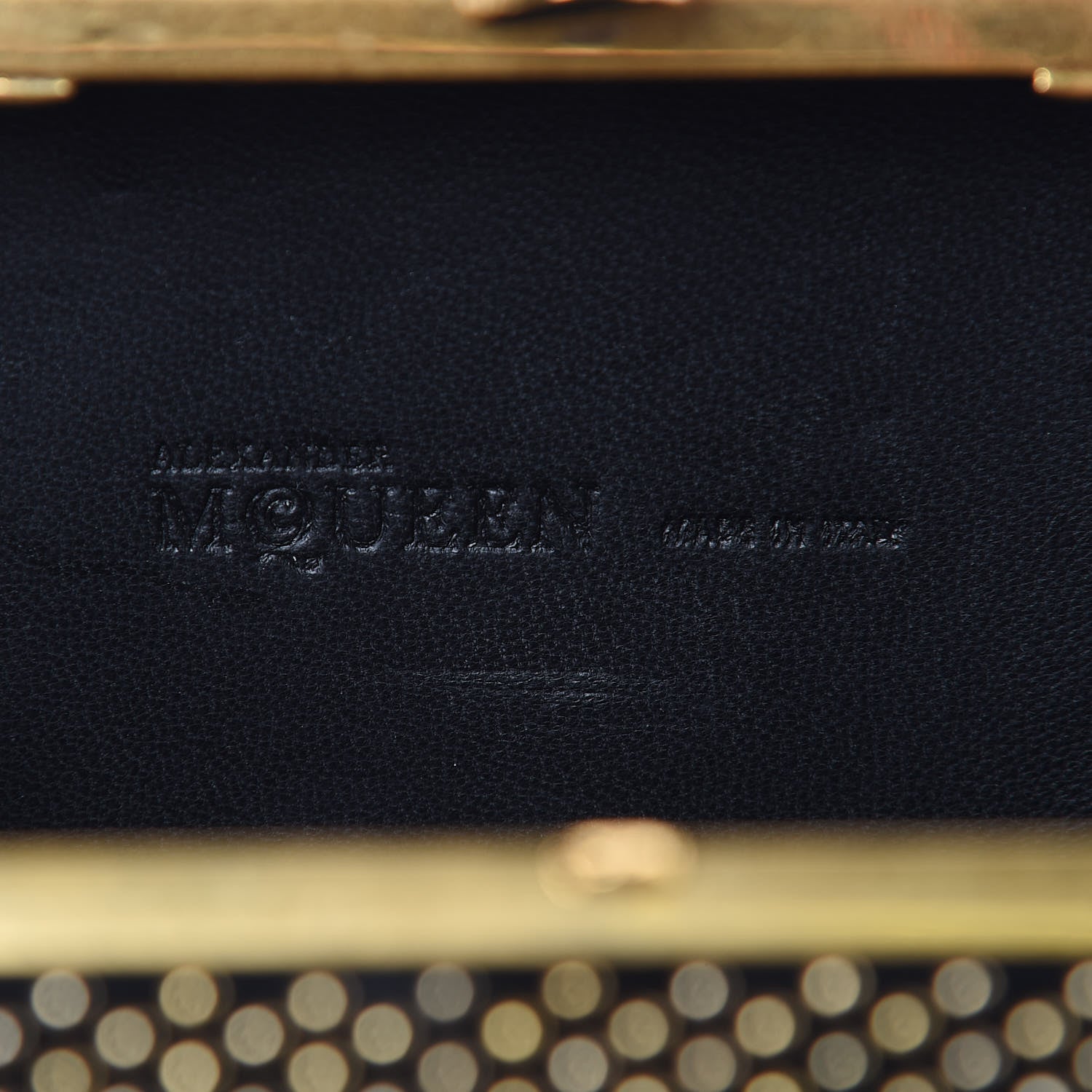 Alexander McQueen Suede Studded Skull Box Clutch Black 6 of 9