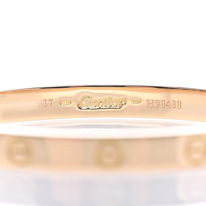 Cartier 18K Yellow Gold LOVE Bracelet 17 4 of 8
