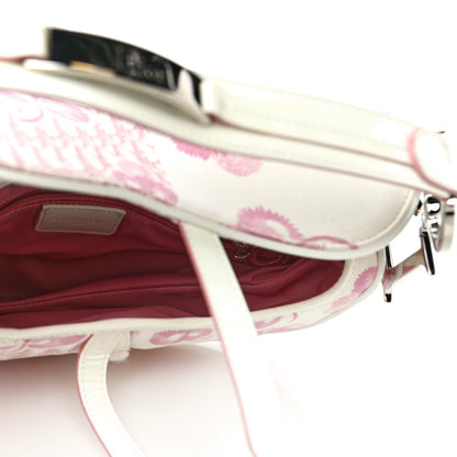 Christian Dior Monogram Floral Saddle Bag Pink 5 of 18