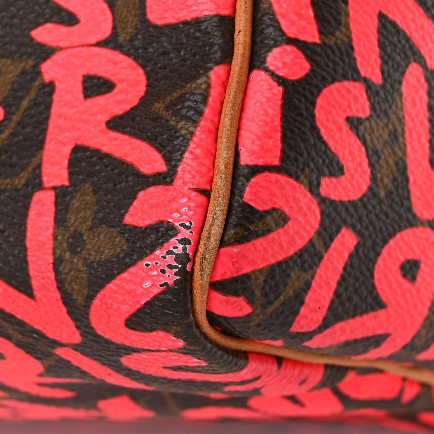 Monogram Graffiti Speedy 30 Fuchsia