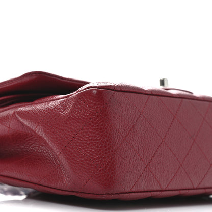 Chanel Caviar Quilted Medium Double Flap Red 9 of 10