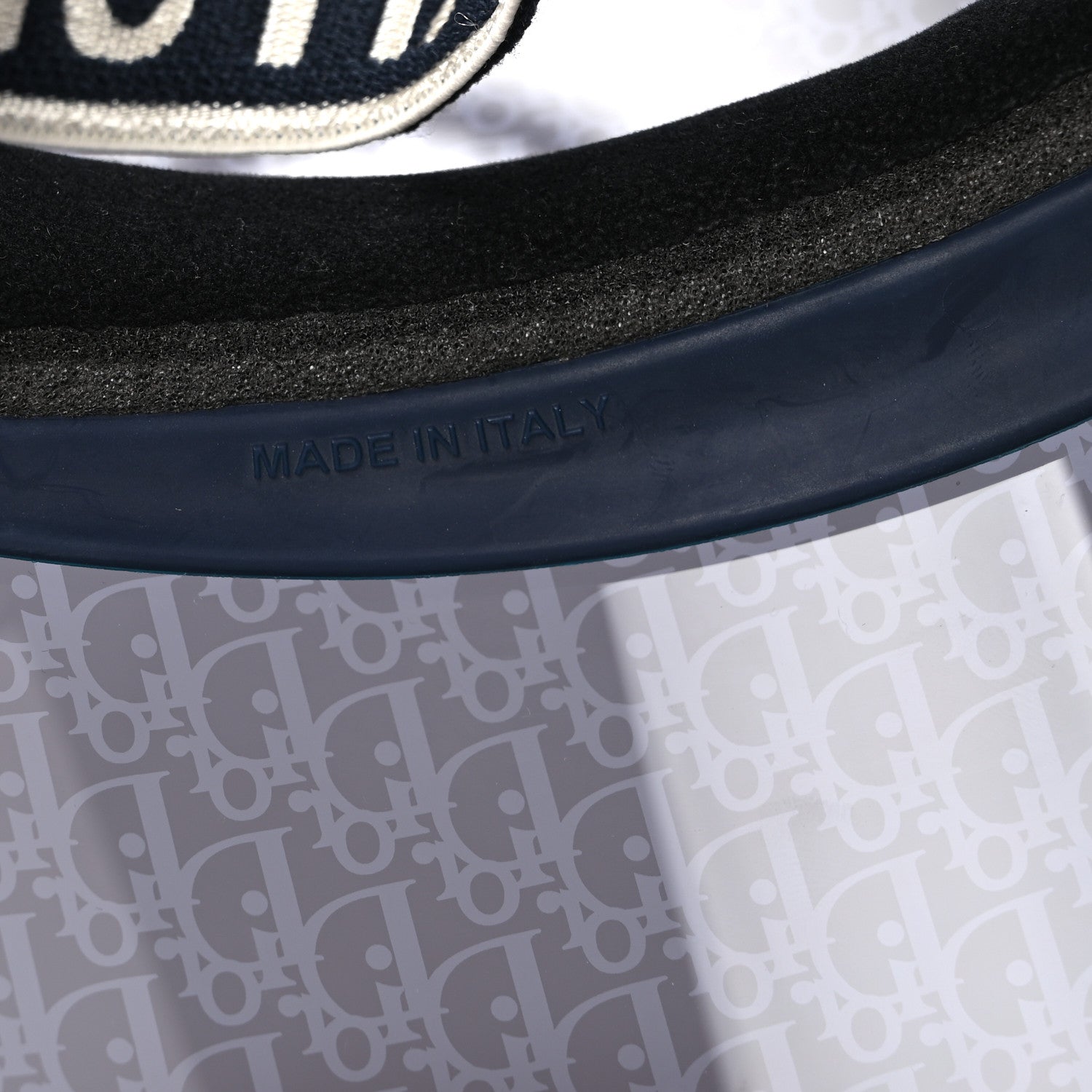 Christian Dior Oblique DiorClub V1U Sun Visor Blue 8 of 11