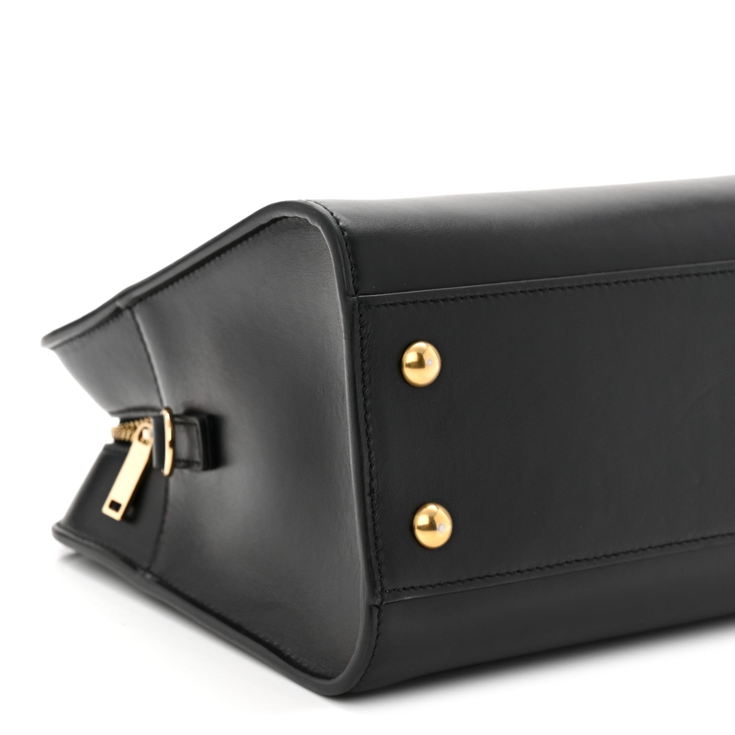 Saint Laurent Calfskin Monogram Baby Cabas Black 9 of 11